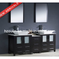 Modern Double Sink Wooden Bathroom Vanity (BA-1127)